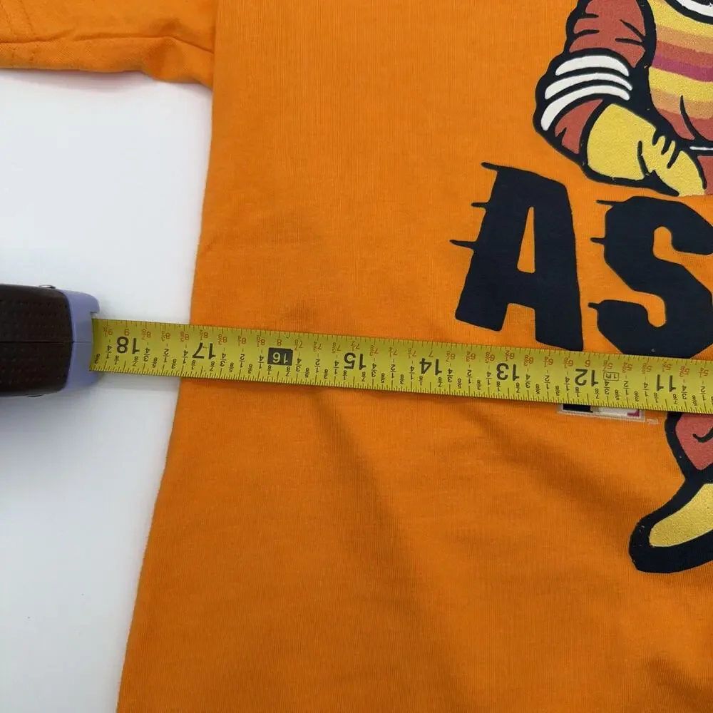 MItchell and Ness Astros Cooperstown Collection Mens Orange T Shirt Size S - Picture 6 of 12
